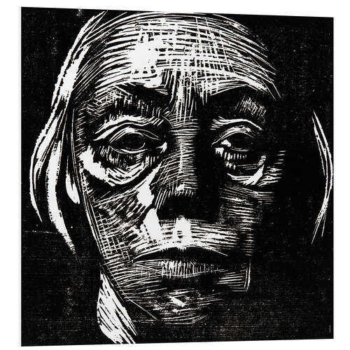 Print på skumplade Self-Portrait, 1923