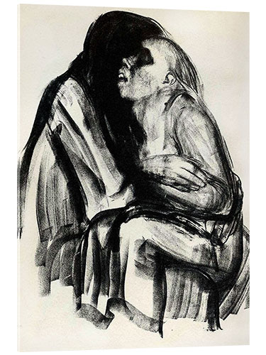 Acrylglas print Death grasps a woman