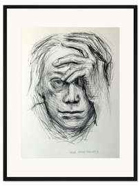 Gerahmter Kunstdruck Selbstbildnis