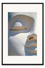 Gerahmter Kunstdruck Weißer Buddha