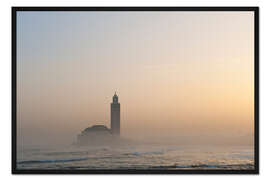 Gerahmter Kunstdruck Moschee von Casablanca