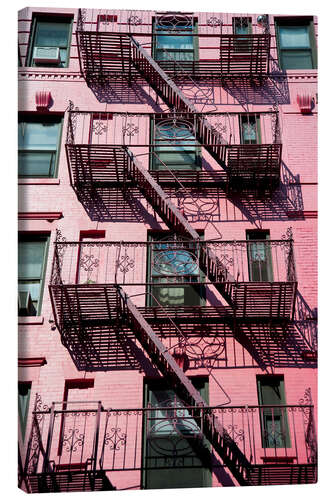 Canvas print Fire escapes in Manhattan