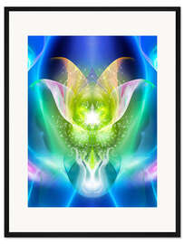 Gerahmter Kunstdruck Drachenkraft-Energie - HEILUNG