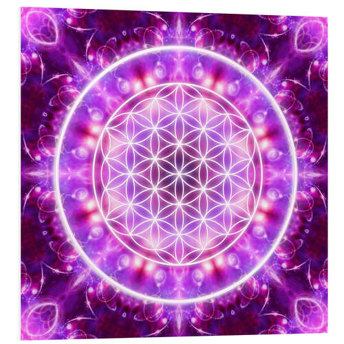 PVC-taulu Flower of Life, transformation