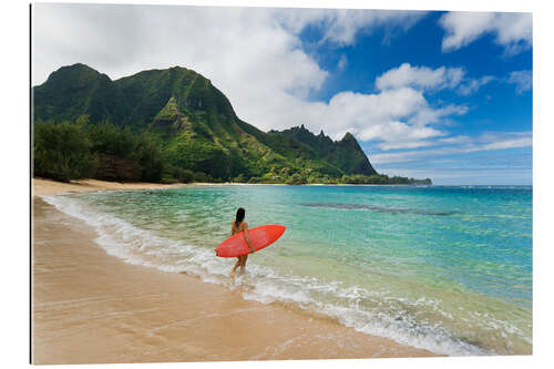 Gallery Print Surferin auf Maui