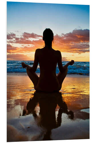 PVC-taulu Yoga on the beach