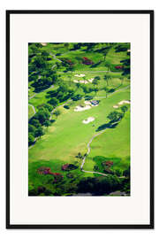 Gerahmter Kunstdruck Golfplatz 