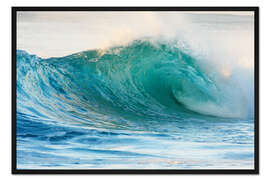 Gerahmter Kunstdruck Glänzende Welle - Vince Cavataio