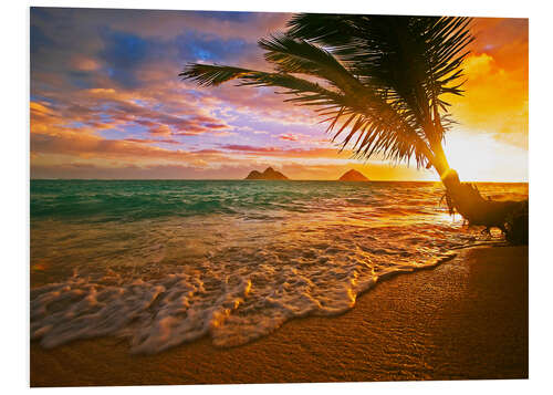 Foam board print Lanikai Beach at sunrise