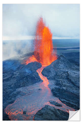 Wall sticker Lava fountain