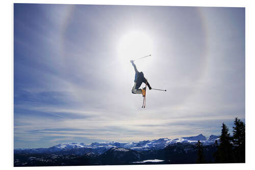 Foam board print Skier jumping