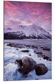 Aluminium print Kathleen Lake at sunrise