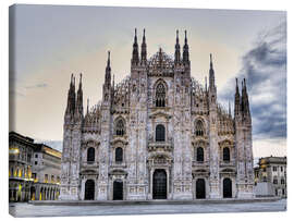 Canvas print Piazza del Duomo in Milan