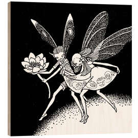 Wood print Mopsa the Fairy