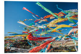 Obraz na PCV Tibetan prayer flags in the wind