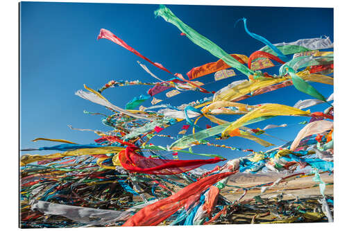 Gallery print Tibetan prayer flags in the wind