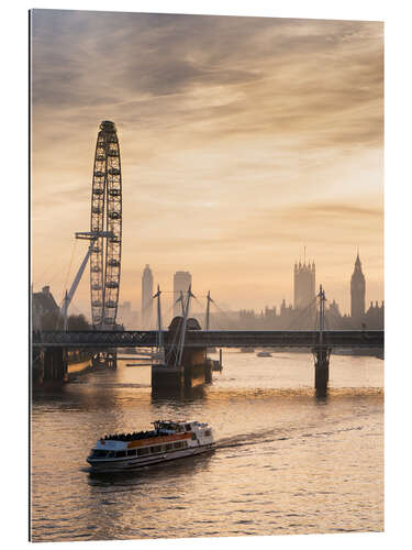 Tableau en plexi-alu London Eye et Big Ben