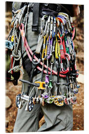 Akrylbillede Climbing equipment in the Adirondacks