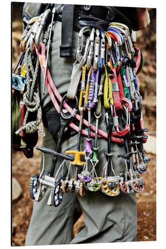 Alumiinitaulu Climbing equipment in the Adirondacks