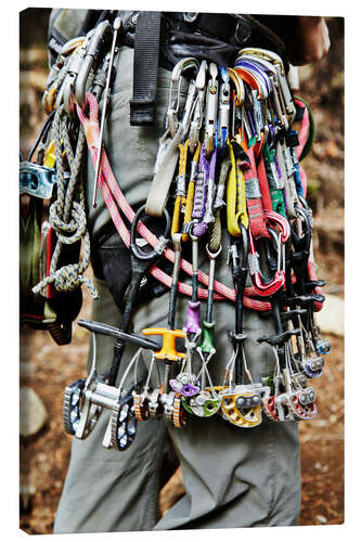 Canvas-taulu Climbing equipment in the Adirondacks