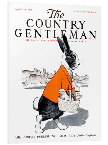 Tableau en PVC Country Gentleman, le lapin