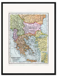 Gerahmter Kunstdruck Balkanstaaten zwischen dem ersten und zweiten Weltkrieg
