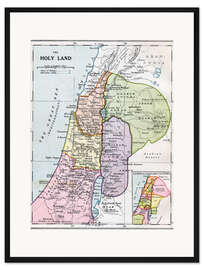 Gerahmter Kunstdruck Das Heilige Land in biblischen Zeiten