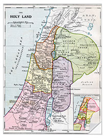 Selvklebende plakat The Holy Land In Biblical Times