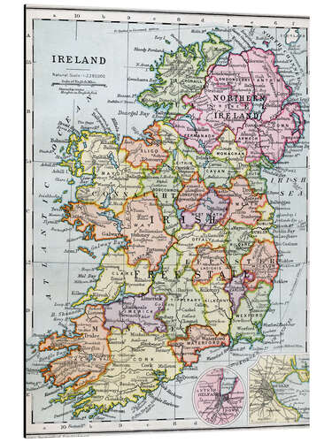 Obraz na aluminium Irish Free State And Northern Ireland