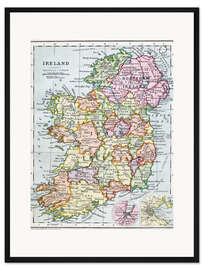 Gerahmter Kunstdruck Freistaat Irland und Nordirland