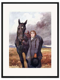 Gerahmter Kunstdruck Sie entschied sich für ihr Pferd
