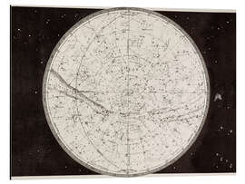 Magnettafel Karte des nördlichen Himmels