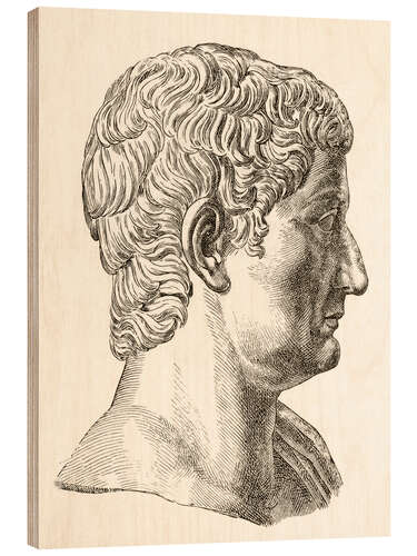 Holzbild Tiberius Caesar Augustus