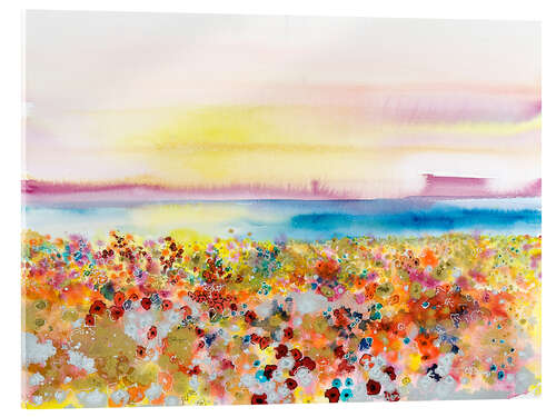 Obraz na szkle akrylowym Field Of Joy, Abstract Landscape