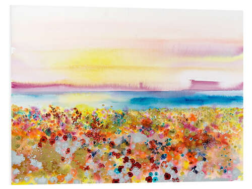 Tableau en PVC Champ de joie, paysage abstrait
