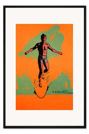 Gerahmter Kunstdruck Der Surfer 