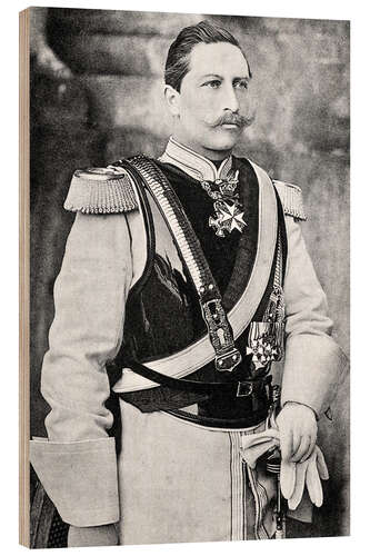 Trätavla Kaiser Wilhelm II