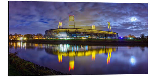 Galleriprint Weserstadion i måneskinn (Bremen, Tyskland)