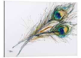 Magnettafel Zwei Pfauenfedern