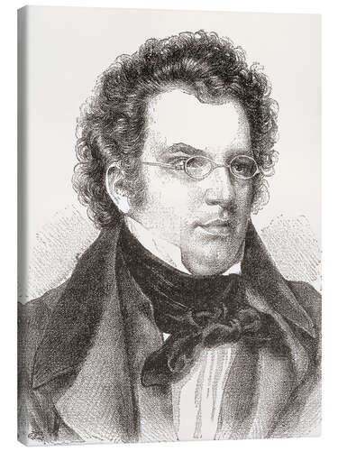 Canvas print Franz Peter Schubert