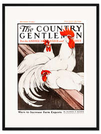 Gerahmter Kunstdruck Country Gentleman (Hähne)