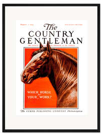 Gerahmter Kunstdruck Country Gentleman (Pferd)