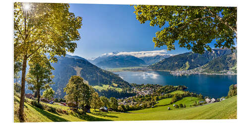 Foam board print Zell am See Panorama (Salzburg, Austria)