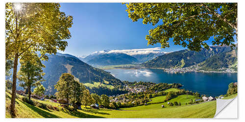 Selvklebende plakat Zell am See Panorama (Salzburg, Austria)