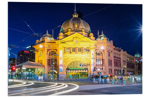 Tableau en PVC Gare de Flinders Street, Melbourne, Australie