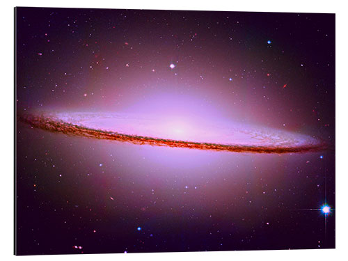 Aluminium print The Sombrero Galaxy M104