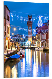 Gallery Print Kanal in Murano zu Weihnachten, Venedig