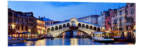 Tableau en PVC Vue du pont du Rialto, Venise