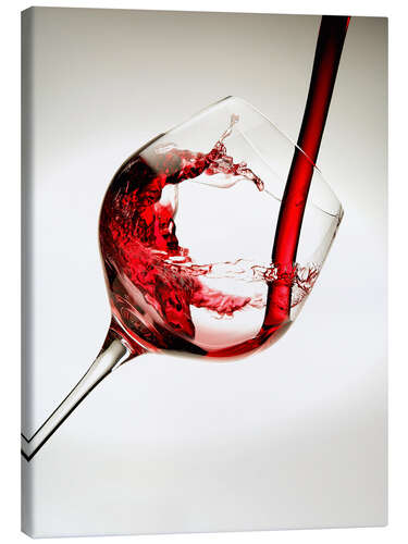 Canvas print Red wine in a glass