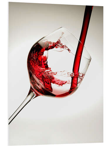 PVC print Red wine in a glass